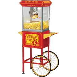 Popcorn machine w/cart