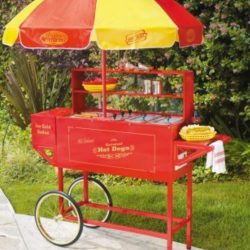 Hot dog machine w/cart